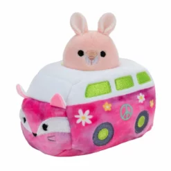 Squishville Plysjbamse M/ Kjøretøy (assortert) -RainBoCorns butikk 10054 12 248198 h62090134
