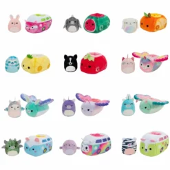 Squishville Plysjbamse M/ Kjøretøy (assortert) -RainBoCorns butikk 10054 3 248198 h62090134
