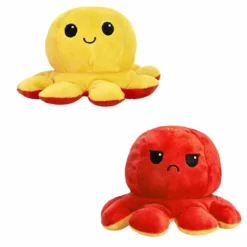 Vendbar Blekksprut – Rød/Gul 20x40 Cm