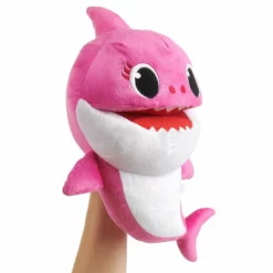 Baby Shark Hånddukke - Mommy Shark Rosa