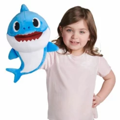 Baby Shark Hånddukke - Daddy Shark Blå -RainBoCorns butikk 113129 3 240564 h62090134