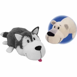 FlipaZoo Mushmillow Plysjbamse 30cm - Powers Isbjørn / Hero Husky