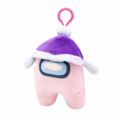 Among Us S3 Clip On Plysjbamse 13cm - Rosa