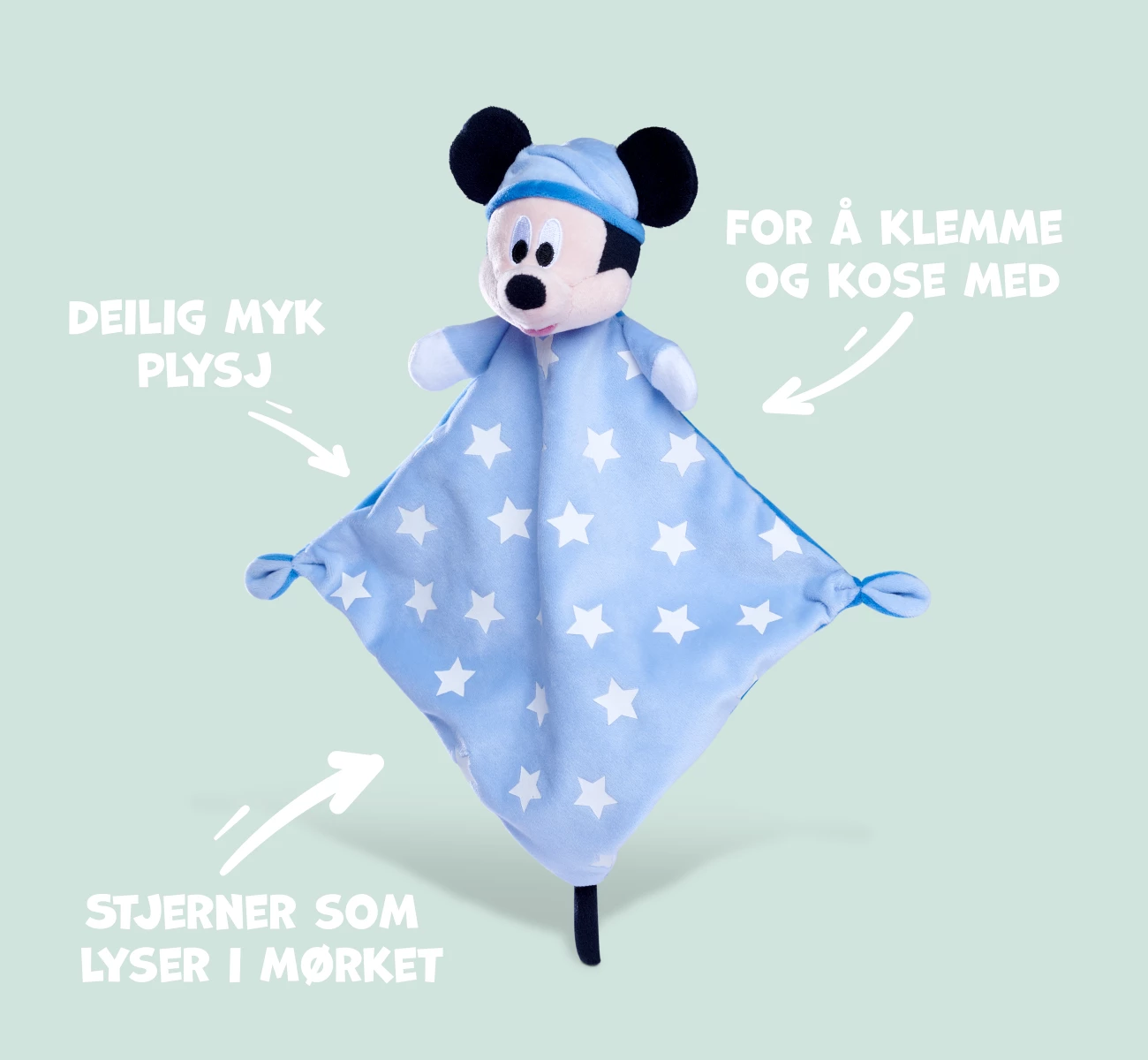 Disney Mikke Mus Koseklut 32cm - Sov Godt Mikke Mus 4 Disney Mikke Mus Koseklut 32cm - Sov Godt Mikke Mus - Bilde 4