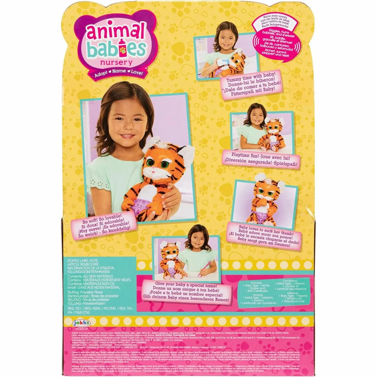 Animal Babies Deluxe Tiger 4 Animal Babies Deluxe Tiger - Bilde 4