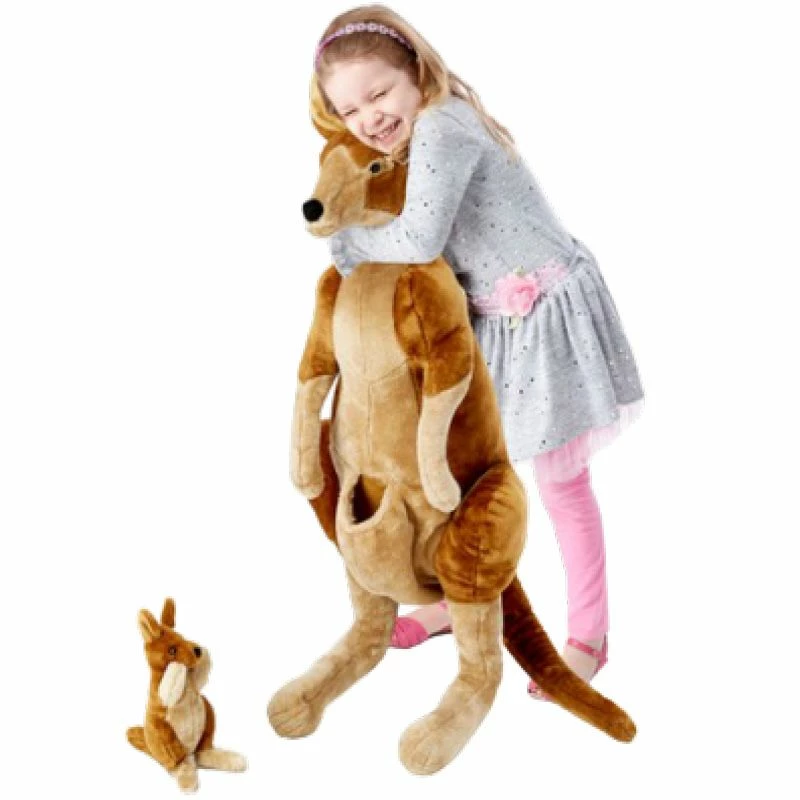 Melissa & Doug - Stor Kenguru Og Joey Plysj 90 Cm 2 Melissa & Doug - Stor Kenguru Og Joey Plysj 90 Cm - Bilde 2