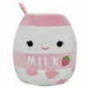 Squishmallows Plysjbamse 19cm - Jordbærmilkshaken Amelie